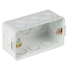 Caja rectangular PVC 5x10cm Ud