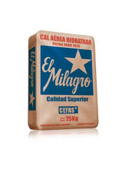 Cal Hidratada en Bolsas de 25Kg.